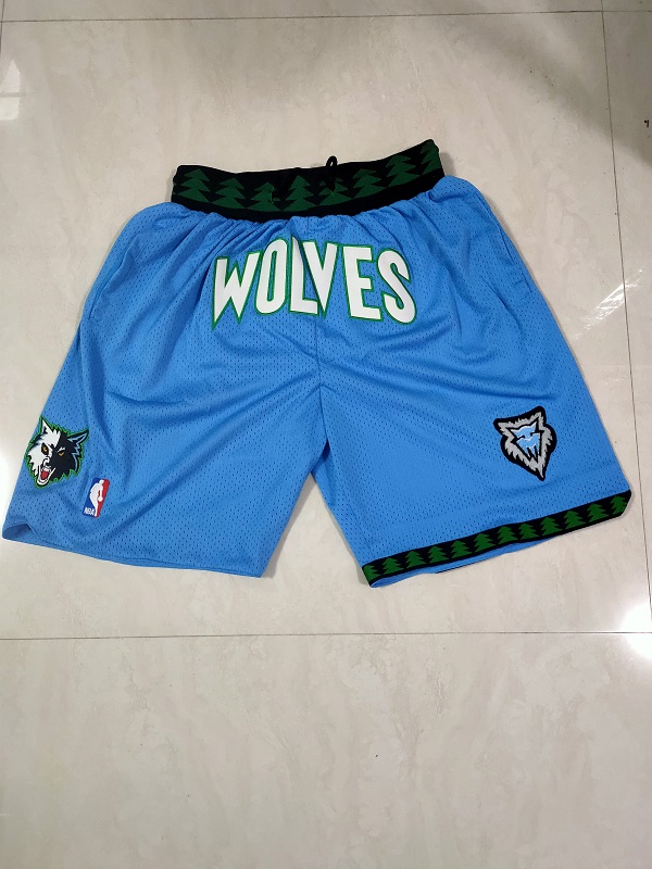 Men NBA 2021 Minnesota Timberwolves Blue Shorts->phoenix suns->NBA Jersey